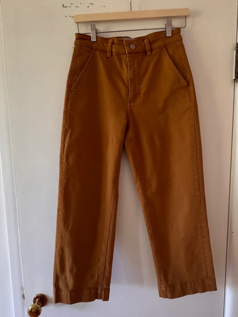 Everlane Cropped Straight Cotton Pants